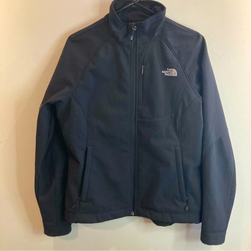 THE NORTH FACE Sz L Softshell Fleece Lined Original Hologram Fitted Jacket